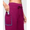 imageWomens 7 Athletic Hiking Long Shorts with Side Pockets High Waisted Stretchy Bermuda Shorts for Women Workout CasualRose