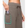 imageWomens 7 Athletic Hiking Long Shorts with Side Pockets High Waisted Stretchy Bermuda Shorts for Women Workout CasualStone Grey