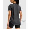 imageWomens Workout Shirts BumCovering Length Lightweight Short Sleeve Dry Fit Athletic Hiking Running Summer Tops for WomenBlack