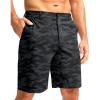 imageG Gradual Mens Casual Shorts 7 Lightweight Golf Shorts for Men Stretch with 3 Pockets Quick Dry Breathable Work ShortsBlack Camo a