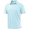 imageG Gradual Mens Golf Shirt Dry Fit Moisture Wicking Performance Short Sleeve Striped Polo Shirts for Men Dressy CasualLight Blue Stripe