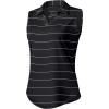 imageG Gradual Sleeveless Golf Shirts for Women Collared V Neck Tennis Tank Top Cooling Polo UPF 50 Quick Dry LightweightBlack Stripe