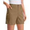 imageG Gradual Womens 5 Golf Hiking Shorts with Deep Pockets Stretchy Outdoor Womens Shorts Dressy Casual Walking TravelDeep Khaki
