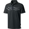 imageMens Golf Shirts Dry Fit Moisture Wicking Performance Short Sleeve Collared Polo Shirts for Casual Athletic BusinessBlack Galaxy