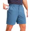 imageMens Golf Shorts 7 9 11 Inseam with 5 Pockets Lightweight Stretch Quick Dry Casual Dress Hybrid Short for MenSlate Blue