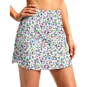imageG Gradual 1618 Skorts for Woman Golf Skirt with 2 Pockets Stretchy High Waisted Builtin Shorts for Tennis Summer CasualAbstract Floral