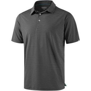 imageG Gradual Mens Golf Shirt Dry Fit Moisture Wicking Performance Short Sleeve Striped Polo Shirts for Men Dressy CasualBlack Stripe