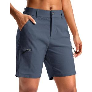 imageG Gradual Womens 7 Hiking Cargo Shorts Quick Dry Lightweight Golf Outdoor Work Summer Travel Shorts with PocketsDusty Blue