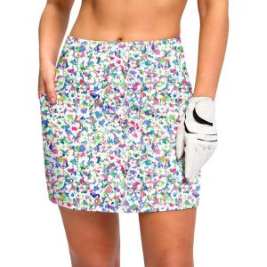 imageG Gradual Womens Golf Skirts Skort 4 Side Pockets High Waisted Stretchy Tennis Skirt with Short Athletic CasualAbstractfloral