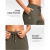 imageG Gradual Petite Pants for Women 2426 Ankle Pants 2 Pockets Stretchy 78 Sweatpants for Golf Travel Athletic CasualArmy Green