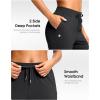 imageG Gradual Petite Pants for Women 2426 Ankle Pants 2 Pockets Stretchy 78 Sweatpants for Golf Travel Athletic CasualBlack