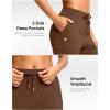 imageG Gradual Petite Pants for Women 2426 Ankle Pants 2 Pockets Stretchy 78 Sweatpants for Golf Travel Athletic CasualBrown