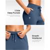 imageG Gradual Petite Pants for Women 2426 Ankle Pants 2 Pockets Stretchy 78 Sweatpants for Golf Travel Athletic CasualDark Blue