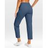 imageG Gradual Petite Pants for Women 2426 Ankle Pants 2 Pockets Stretchy 78 Sweatpants for Golf Travel Athletic CasualDark Blue