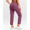 imageG Gradual Petite Pants for Women 2426 Ankle Pants 2 Pockets Stretchy 78 Sweatpants for Golf Travel Athletic CasualDark Pink