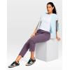 imageG Gradual Petite Pants for Women 2426 Ankle Pants 2 Pockets Stretchy 78 Sweatpants for Golf Travel Athletic CasualDark Purple