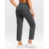 imageG Gradual Petite Pants for Women 2426 Ankle Pants 2 Pockets Stretchy 78 Sweatpants for Golf Travel Athletic CasualDeep Grey
