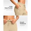 imageG Gradual Petite Pants for Women 2426 Ankle Pants 2 Pockets Stretchy 78 Sweatpants for Golf Travel Athletic CasualKhaki