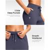 imageG Gradual Petite Pants for Women 2426 Ankle Pants 2 Pockets Stretchy 78 Sweatpants for Golf Travel Athletic CasualNavy