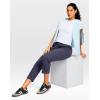 imageG Gradual Petite Pants for Women 2426 Ankle Pants 2 Pockets Stretchy 78 Sweatpants for Golf Travel Athletic CasualNavy