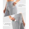 imageG Gradual Womens High Waisted 9 Bermuda Shorts with Zipper Pockets Athletic Workout Long Shorts for Women Knee LengthBright Grey