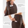 imageG Gradual Womens High Waisted 9 Bermuda Shorts with Zipper Pockets Athletic Workout Long Shorts for Women Knee LengthBrown
