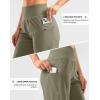 imageG Gradual Womens High Waisted 9 Bermuda Shorts with Zipper Pockets Athletic Workout Long Shorts for Women Knee LengthDark Khaki