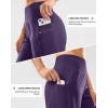 imageG Gradual Womens High Waisted 9 Bermuda Shorts with Zipper Pockets Athletic Workout Long Shorts for Women Knee LengthDark Purple