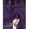 imageG Gradual Womens High Waisted 9 Bermuda Shorts with Zipper Pockets Athletic Workout Long Shorts for Women Knee LengthDark Purple