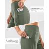 imageG Gradual Womens High Waisted 9 Bermuda Shorts with Zipper Pockets Athletic Workout Long Shorts for Women Knee LengthGrey Sage