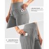 imageG Gradual Womens High Waisted 9 Bermuda Shorts with Zipper Pockets Athletic Workout Long Shorts for Women Knee LengthLight Grey