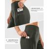 imageG Gradual Womens High Waisted 9 Bermuda Shorts with Zipper Pockets Athletic Workout Long Shorts for Women Knee LengthOlive Green