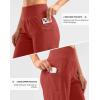 imageG Gradual Womens High Waisted 9 Bermuda Shorts with Zipper Pockets Athletic Workout Long Shorts for Women Knee LengthSavannah Red