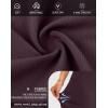 imageG Gradual Womens High Waisted 9 Bermuda Shorts with Zipper Pockets Athletic Workout Long Shorts for Women Knee LengthWine