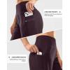 imageG Gradual Womens High Waisted 9 Bermuda Shorts with Zipper Pockets Athletic Workout Long Shorts for Women Knee LengthWine