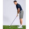 imageMens Golf Shirt Grid Lightweight Short Sleeve Dry Fit Moisture Wicking Performance Athletic Collared Polo Shirts for MenNavy Blue