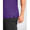 imageMens Golf Shirt Grid Lightweight Short Sleeve Dry Fit Moisture Wicking Performance Athletic Collared Polo Shirts for MenPurple