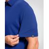imageMens Golf Shirt Grid Lightweight Short Sleeve Dry Fit Moisture Wicking Performance Athletic Collared Polo Shirts for MenRoyal Blue