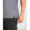 imageMens Golf Shirt Grid Lightweight Short Sleeve Dry Fit Moisture Wicking Performance Athletic Collared Polo Shirts for MenSilver Grey