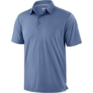 imageMens Golf Shirt Grid Lightweight Short Sleeve Dry Fit Moisture Wicking Performance Athletic Collared Polo Shirts for MenSlate Blue