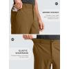 imageG Gradual Mens Casual Shorts 9 Lightweight Golf Shorts for Men Stretch with 3 Pockets Quick Dry Breathable Work ShortsDark BrownL