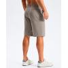imageG Gradual Mens Golf Shorts 11 Long with 4 Pockets Lightweight Knee Length Elastic Waist Quick Dry Casual Dress Work Shorts Stone Grey XL