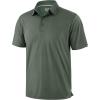 imageMens Golf Shirt Grid Lightweight Short Sleeve Dry Fit Moisture Wicking Performance Athletic Collared Polo Shirts for MenAsh Green