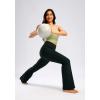 image28303234 Inseam Womens Bootcut Yoga Pants Long Bootleg HighWaisted Flare Pants with PocketsBlack