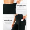 image28303234 Inseam Womens Bootcut Yoga Pants Long Bootleg HighWaisted Flare Pants with PocketsBlack