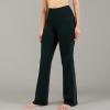 image28303234 Inseam Womens Bootcut Yoga Pants Long Bootleg HighWaisted Flare Pants with PocketsBlack