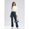 image28303234 Inseam Womens Bootcut Yoga Pants Long Bootleg HighWaisted Flare Pants with PocketsCharcoal