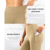image28303234 Inseam Womens Bootcut Yoga Pants Long Bootleg HighWaisted Flare Pants with PocketsDark Khaki