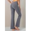 image28303234 Inseam Womens Bootcut Yoga Pants Long Bootleg HighWaisted Flare Pants with PocketsGrey