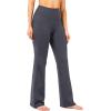 image28303234 Inseam Womens Bootcut Yoga Pants Long Bootleg HighWaisted Flare Pants with PocketsGrey